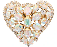 Diamond Sky Jewelry Segė moterims DiamondSky „Crystal Heart II“ (Aurora Borealis) su Swarovski kristalais