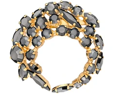 Diamond Sky Jewelry Segė moterims DiamondSky „Kristalo Šakelė (Jet Hematite)“ su Swarovski kristalais