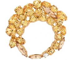 Diamond Sky Jewelry Segė moterims DiamondSky „Kristalo Šakelė (Golden Topaz / Colorado Topaz)“ su Swarovski kristalais