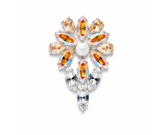 Diamond Sky Jewelry Segė moterims DiamondSky „Mirtel II (Light Topaz Shimmer / Golden Shadow)“ su Swarovski kristalais