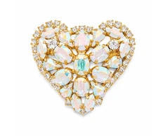 Diamond Sky Jewelry Segė moterims DiamondSky „Crystal Heart II“ (Aurora Borealis) su Swarovski kristalais