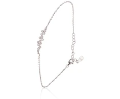 Diamond Sky Jewelry Sidabrinė apyrankė su cirkoniais „Sidabrinis Charm III“