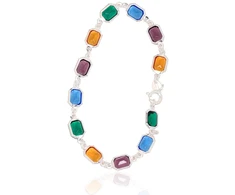 Diamond Sky Jewelry Sidabrinė apyrankė su cirkoniais „Stained Glass“