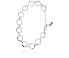 Diamond Sky Jewelry Sidabrinė apyrankė su cirkoniais „Starlight Orbit“
