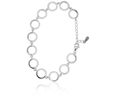 Diamond Sky Jewelry Sidabrinė apyrankė su cirkoniais „Starlight Orbit“
