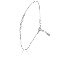 Diamond Sky Jewelry Sidabrinė apyrankė su cirkoniais „Sidabrinis Charm II“