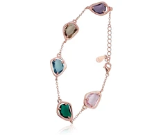 Diamond Sky Jewelry Sidabrinė apyrankė su cirkoniais „Rainbow Drops III“