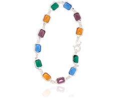 Diamond Sky Jewelry Sidabrinė apyrankė su cirkoniais „Stained Glass“