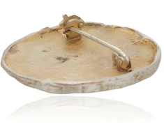 Diamond Sky Jewelry Sidabrinė sagė „Citrine Dawn“