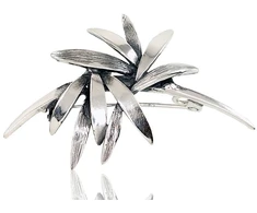Diamond Sky Jewelry Sidabrinė sagė „Palm Breeze“