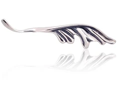Diamond Sky Jewelry Sidabrinė sagė „Sidabrinis Plume“