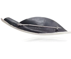 Diamond Sky Jewelry Sidabrinė sagė „Sidabrinis Wave“