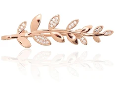 Diamond Sky Jewelry Sidabrinė sagė su cirkoniais „Olive Branch II“