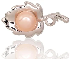 Diamond Sky Jewelry Sidabrinė sagė su perlais „Dewdrop“