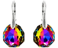 Diamond Sky Jewelry Sidabriniai auskarai „Frozen Edges (Vitrail Medium)“ su Swarovski® kristalais