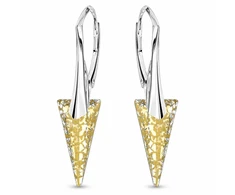 Diamond Sky Jewelry Sidabriniai auskarai „Spike II (Gold Patina)“ su Swarovski® kristalais