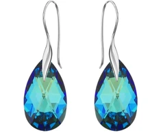 Diamond Sky Jewelry Sidabriniai auskarai „Baroque (Bermuda Mėlyna)“ su Swarovski® kristalais
