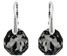 Diamond Sky Jewelry Sidabriniai auskarai „Frozen Edges (Sidabrinis Night)“ su Swarovski® kristalais