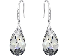 Diamond Sky Jewelry Sidabriniai auskarai „Baroque III (Comet Argent Light)“ su Swarovski® kristalais