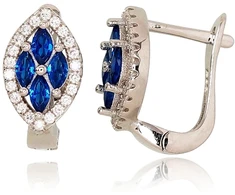 Diamond Sky Jewelry Sidabriniai auskarai su cirkoniais „Aleksandrija II“