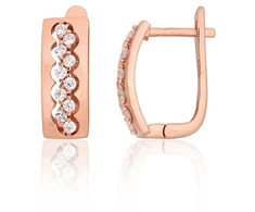 Diamond Sky Jewelry Sidabriniai auskarai su cirkoniais „Camille“