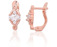 Diamond Sky Jewelry Sidabriniai auskarai su cirkoniais „Shining Tear II“