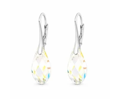 Diamond Sky Jewelry Sidabriniai auskarai „Enchanté (Aurora Borealis)“ su Swarovski® kristalais