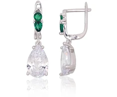 Diamond Sky Jewelry Sidabriniai auskarai su cirkoniais „Crystal Facade“