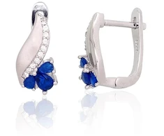 Diamond Sky Jewelry Sidabriniai auskarai su cirkoniais „City Lights VI“