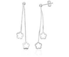 Diamond Sky Jewelry Sidabriniai auskarai „Geometry II“