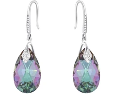 Diamond Sky Jewelry Sidabriniai auskarai „Baroque III (Vitrail Light)“ su Swarovski® kristalais