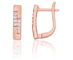 Diamond Sky Jewelry Sidabriniai auskarai su cirkoniais „Camille V“