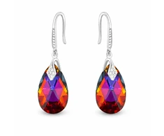 Diamond Sky Jewelry Sidabriniai auskarai „Baroque III (Volcano)“ su Swarovski® kristalais