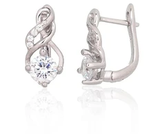 Diamond Sky Jewelry Sidabriniai auskarai su cirkoniais „Juno VI“