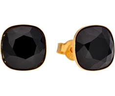 Diamond Sky Jewelry Sidabriniai auskarai „Glare (Jet)“ su Swarovski® kristalais