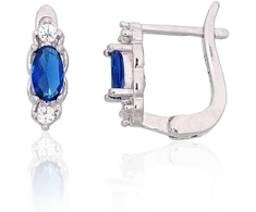 Diamond Sky Jewelry Sidabriniai auskarai su cirkoniais „Teardrop Glow V“