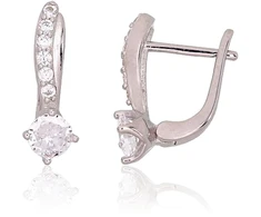 Diamond Sky Jewelry Sidabriniai auskarai su cirkoniais „Junona XXXIII“