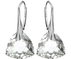 Diamond Sky Jewelry Sidabriniai auskarai „Evening Shine“ su Swarovski® kristalais