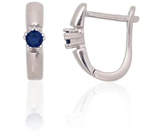 Diamond Sky Jewelry Sidabriniai auskarai su cirkoniais „Elegantiška kilpa“