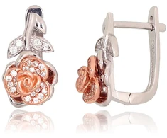 Diamond Sky Jewelry Sidabriniai auskarai su cirkoniais „Rosalie III“