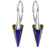 Diamond Sky Jewelry Sidabriniai auskarai „Spike II (Volcano)“ su Swarovski® kristalais