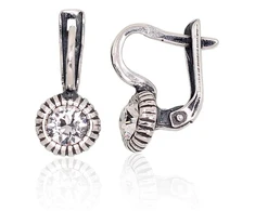 Diamond Sky Jewelry Sidabriniai auskarai „Junona VII“