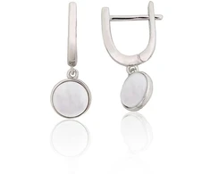 Diamond Sky Jewelry Sidabriniai auskarai su perlamutru „Mila“