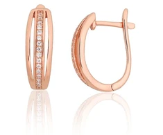 Diamond Sky Jewelry Sidabriniai auskarai su cirkoniais „Rosanna“