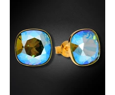 Diamond Sky Jewelry Sidabriniai auskarai „Glare (Juodas Diamond Shimmer)“ su Swarovski® kristalais