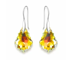 Diamond Sky Jewelry Sidabriniai auskarai „Baroque IV (Aurora Borealis)“ su Swarovski® kristalais