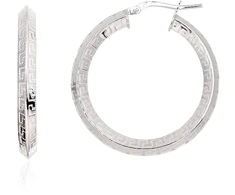 Diamond Sky Jewelry Sidabriniai auskarai „Graikiški Motyvai II“