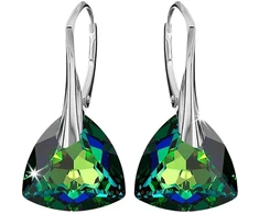 Diamond Sky Jewelry Sidabriniai auskarai „Evening Shine (Vitrail Medium)“ su Swarovski® kristalais