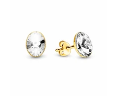 Diamond Sky Jewelry Sidabriniai auskarai moterims DiamondSky „Clarice V“ su Swarovski kristalais