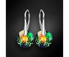 Diamond Sky Jewelry Sidabriniai auskarai „Marianne (Vitrail Medium)“ su Swarovski® kristalais